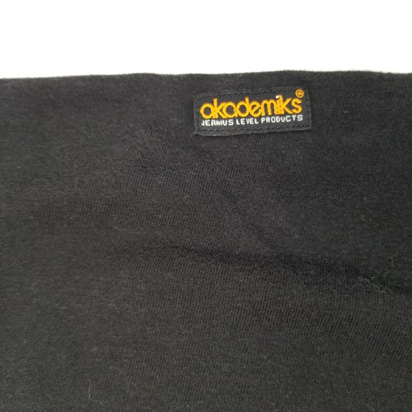 SOLD Vintage Akademiks Love Is Cheap Logo Men's Tee T-shirt Black 2XL - Picture 4 of 9